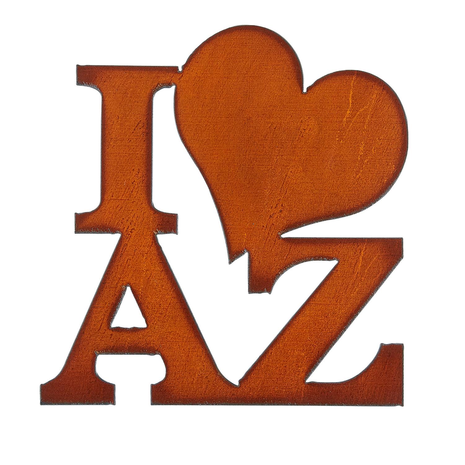 I Heart AZ Cut-out Sign - Click Image to Close